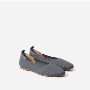 Everlane Day Glove flats in slate reknit, size 9